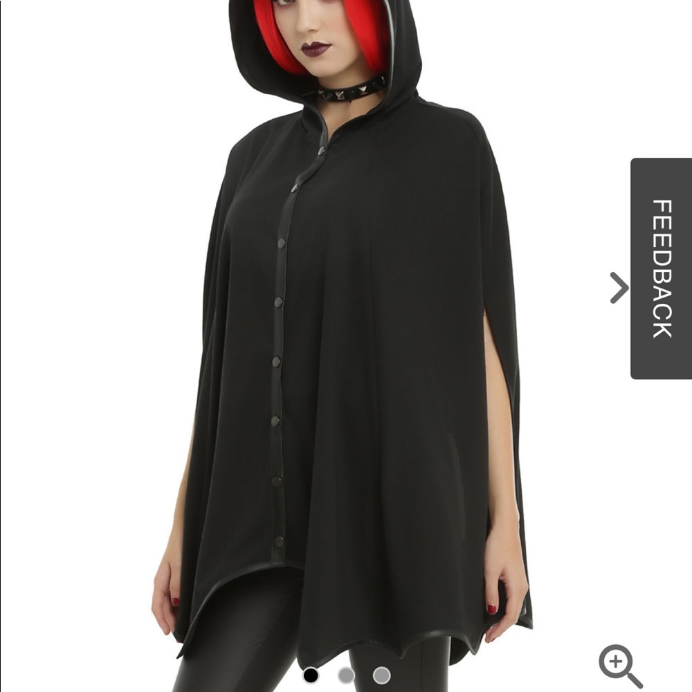 Super Cute! Hot Topic Bat Cape Hoodie size L